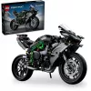 LEGO Technic motociklo modelis Kawasaki Ninja H2R 42170 — 1:1 mastelio replika, 643 detalės, instrukcijų lapas, nuo 10 metų