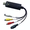 LogiLink USB 2.0 vaizdo įrašymo adapteris, USB A/M į 3x RCA + MiniDIN5/F, juodas
