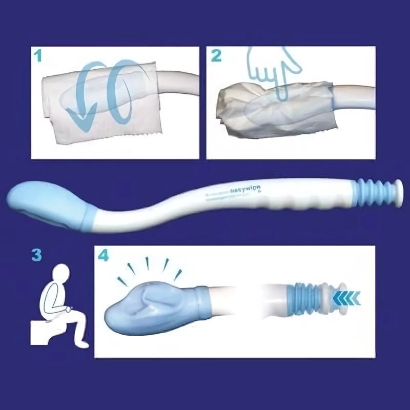 Nešiojamas intymios higienos prietaisas SUNDO 60336 Easywipe — 410 mm, baltas, sulankstomas asmeninis valymo įrankis