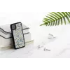 Dėklas iPhone 11 man and wood – mėlynas trikampis ant juodo, kietas apvalkalas