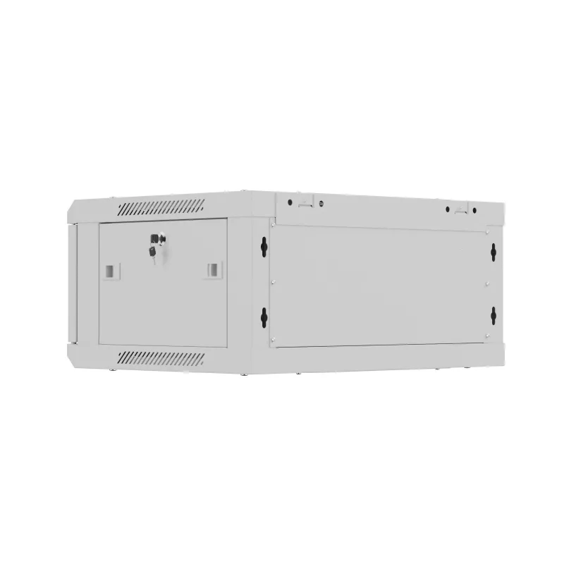 Sieninis 19 colių montavimo spintas LANBERG WF01-6404-00S 4U 600×450 mm, pilkas