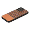 Apsauginis dėklas man and wood iPhone 12 Pro Max – rudas languotas su juodais akcentais