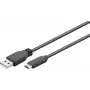 Goobay 55468 USB-C™ laidas USB-A juodas