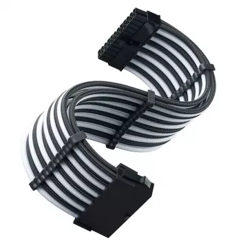 ATX ilginimo laidas SILVERSTONE SST-PP07E-MBBW 30 cm juodas/baltas