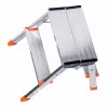 Sulankstomi laipteliai Krause Treppy Silver 130020 – aliuminiai, 2 pakopos, 150 kg apkrova