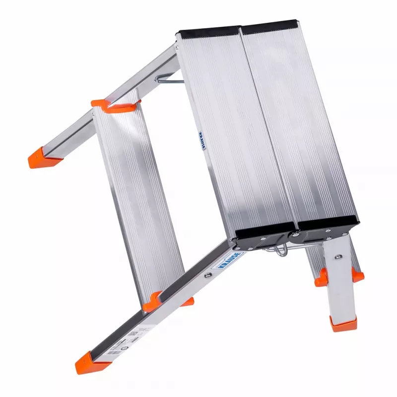 Sulankstomi laipteliai Krause Treppy Silver 130020 – aliuminiai, 2 pakopos, 150 kg apkrova