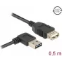 USB laidas DeLOCK 85177 USB 2.0 0,5 m juodas
