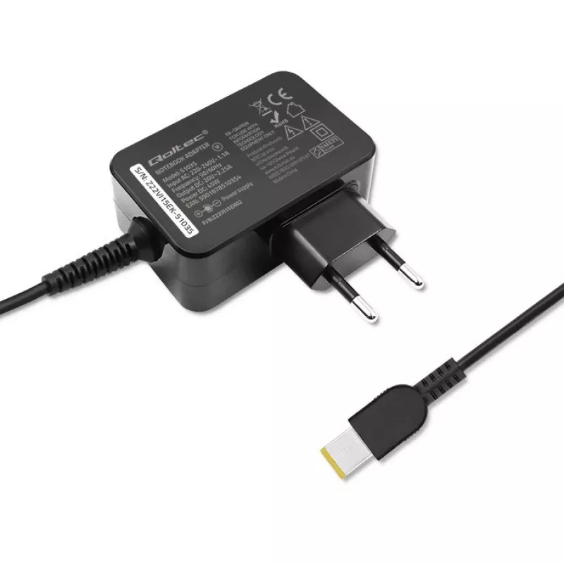 Maitinimo adapteris Qoltec 51035 45W vidaus juodas 220-240V