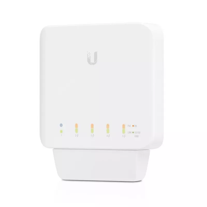 Ubiquiti UniFi Switch Flex (3 vienetų pakuotė) Valdomas L2 Gigabit Ethernet jungiklis su PoE, baltas