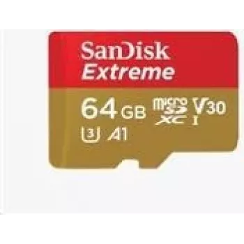 SanDisk Extreme microSDXC atminties kortelė 64GB A2 V30 U3