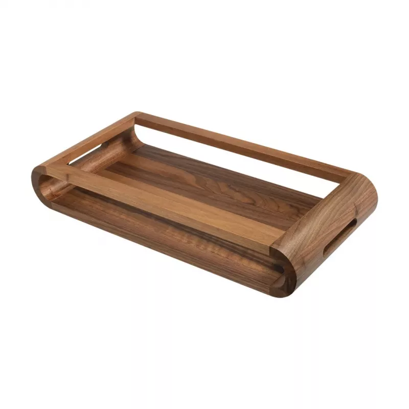 ARTELEGNO VASD Dvipusis riešutmedžio padėklas 21 x 43 cm