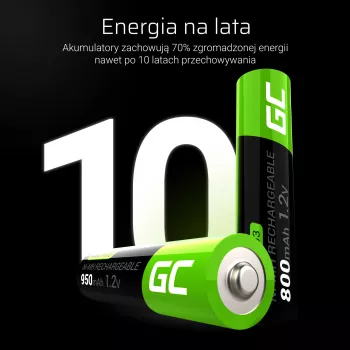 Green Cell GR08 įkraunama AAA baterija, nikelio-metalo hidrido (NiMH)