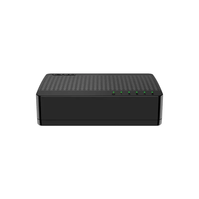 Tinklo jungiklis TENDA SG105M – 5 prievadų Gigabit Ethernet (10/100/1000), juodas, stalinis / montuojamas ant sienos