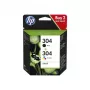 Originalūs HP 304 rašalo kasetės 2 vnt. juoda/trispalvė