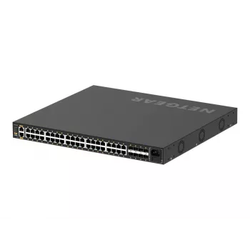 NETGEAR GSM4248P-100EUS tinklo jungiklis valdomas L2/L3/L4 Gigabit Ethernet (10/100/1000) Power over Ethernet (PoE) juodas