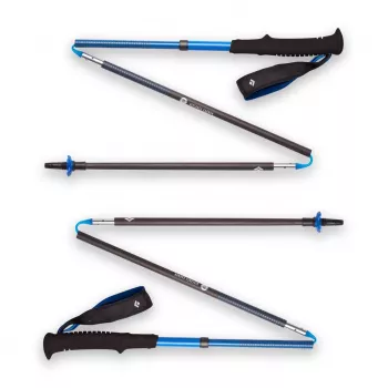 Trekkingo lazdos Black Diamond Distance Carbon Z, sulankstomos, anglies pluošto, 120 cm, 280 g, 3 segmentai