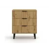SCANDI 3S plonas ąžuolas ARTISAN komoda