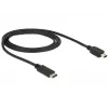 USB laidas DeLOCK 83603 USB 2.0 1m USB C Mini-USB B Juodas