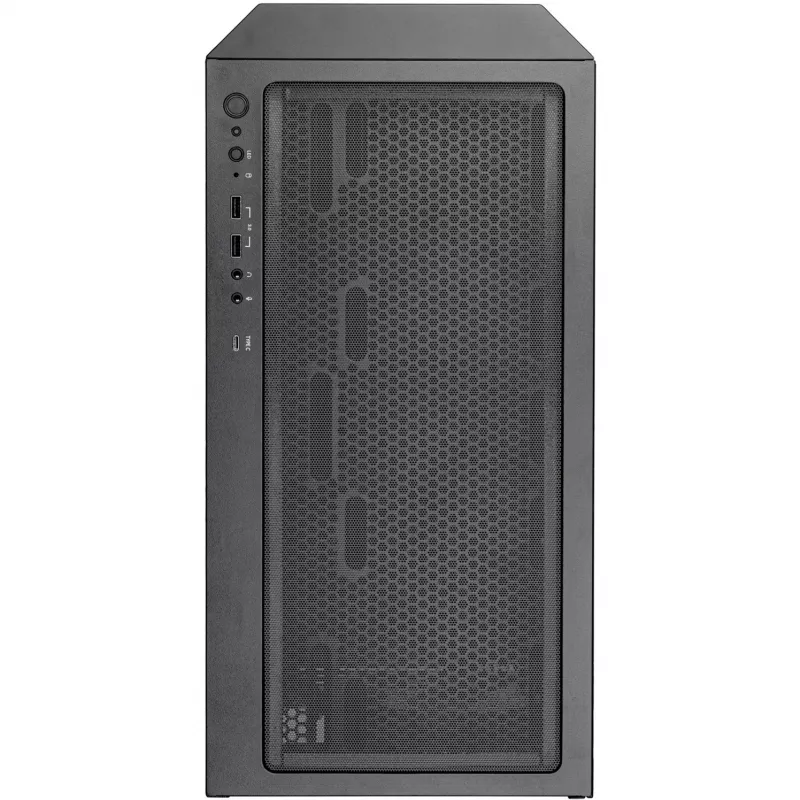 Korpusas SilverStone FARA 514X juodas su grūdintu stiklu (SST-FA514X-BG)
