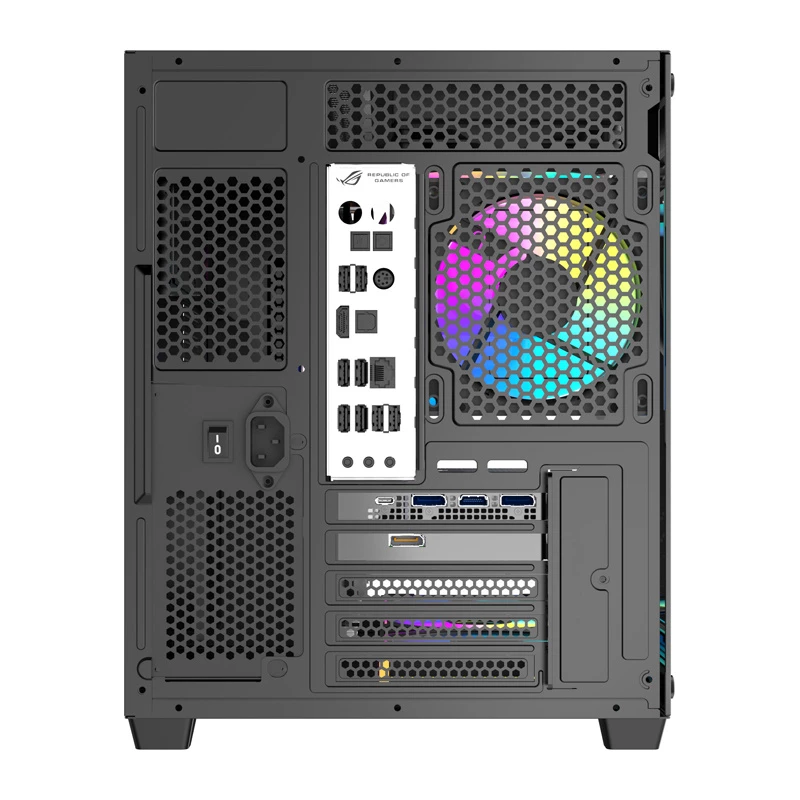 Kompiuterio korpusas DarkFlash B275 PRO (juodas) su 6 aušinimo ventiliatoriais