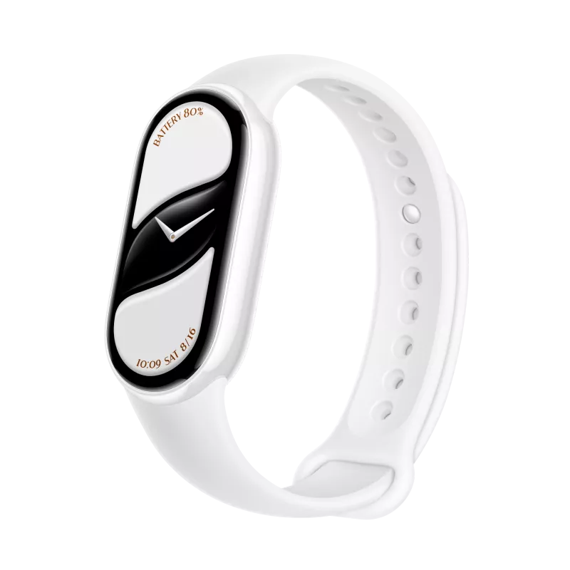 Xiaomi Smart Band 10 keraminė versija su perlų baltumo dirželiu
