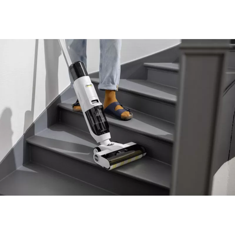 Šlapio ir sauso valymo siurblys Karcher FCV2 Natural N 1.056-101.0 – akumuliatorinis 21,6 V, 25 min veikimo, 160 W, be maišelio, LED ekranas