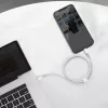 Baseus USB-C į Lightning aukšto tankio pintas laidas, 20W, PD, 2m (baltas)