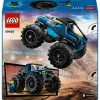 Konstruktorius LEGO City 60402 Mėlynas monstrų sunkvežimis su didelėmis padangomis, 148 dalių, 1 minifigūrėlė, nuo 5 metų