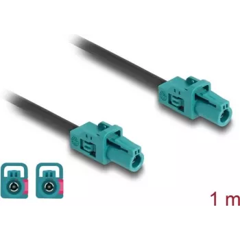 Koaksialinis kabelis DeLOCK 90128 1 m Mini FAKRA Z Aqua Black