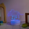 Stalinė LED lempa MANTA SNL117RGB RGB 3D dinozauras dekoratyvinis apšvietimas