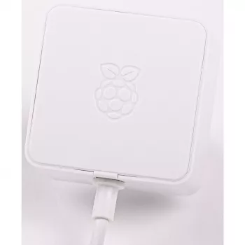 Oficialus baltas Raspberry Pi 5,1A/3A maitinimo šaltinis, baltas, be pakuotės
