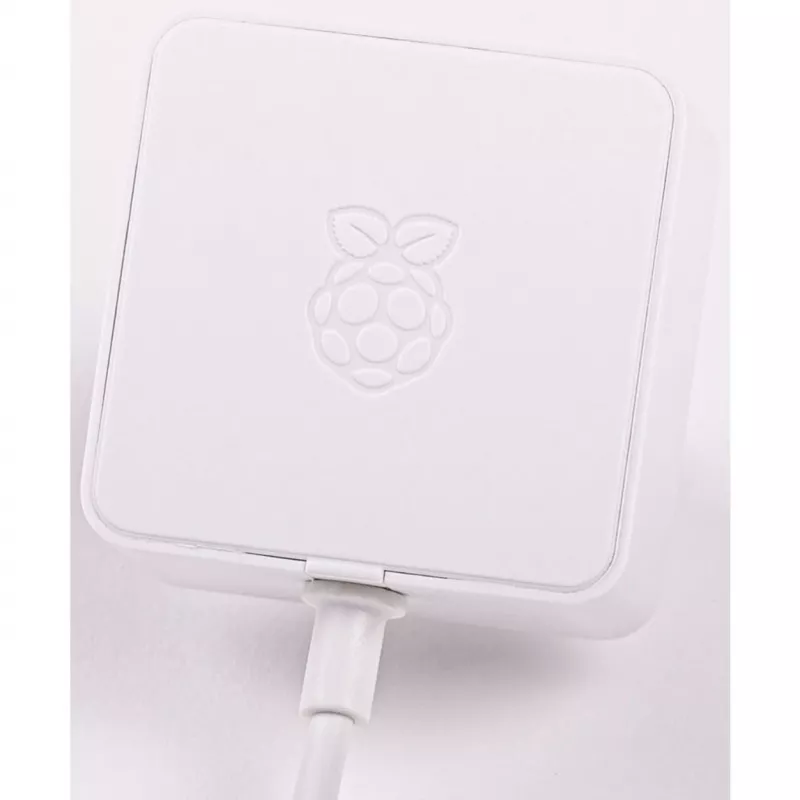 Oficialus baltas Raspberry Pi 5,1A/3A maitinimo šaltinis, baltas, be pakuotės