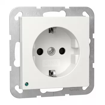 Gira 417003 LED sieninis/lubinis šviestuvas su SCHUKO kištukiniu lizdu