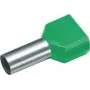 Cimco 187727 Dviguba ferulė 6 mm² iš dalies izoliuota žalia 100 vnt.