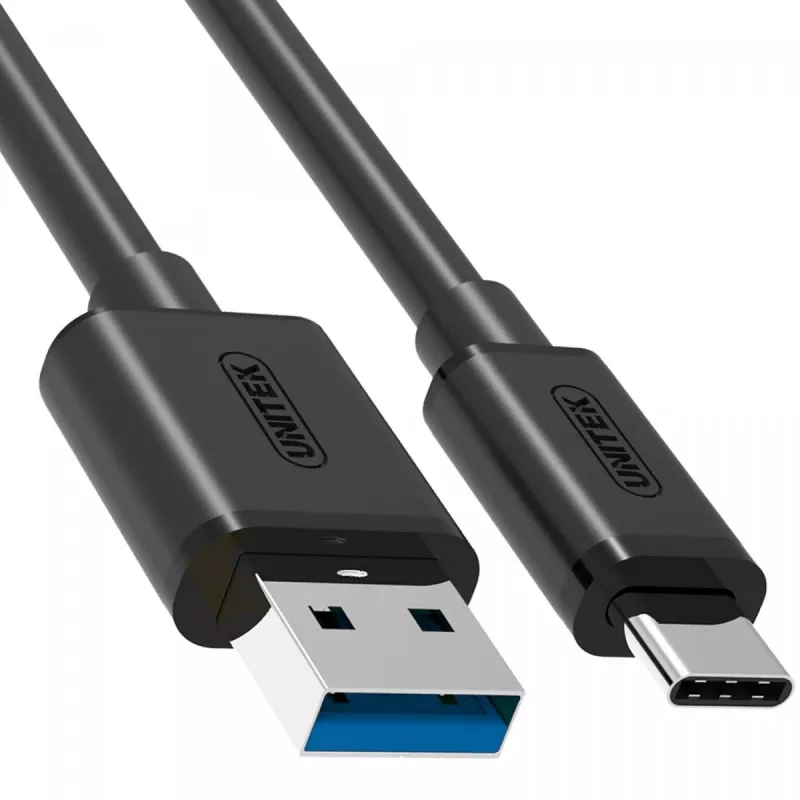 UNITEK Y-C474BK USB kabelis USB 3.2 Gen 1 (3.1 Gen 1) 1 m USB A USB C juodas