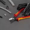 Kabelių žirklės Knipex 95 18 225 VDE, izoliuotos rankenos, ilgis 225 mm