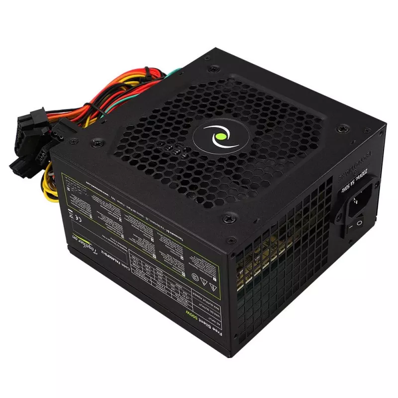 Maitinimo blokas TECNOWARE Free Silent 500 W — ATX, 20+4 kontaktų, 120 mm ventiliatorius, 86 % efektyvumas
