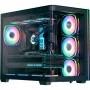 Kompiuterio korpusas AEROCOOL P500C EVO-G-BK-v1, bokštinis, su 2 grūdinto stiklo panelėmis, juodas