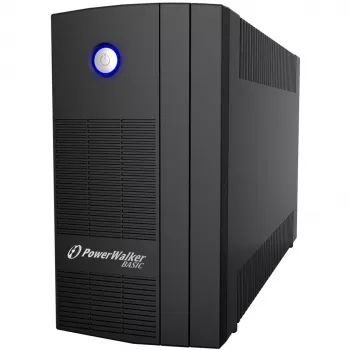 PowerWalker Basic VI 1000 SB nepertraukiamo maitinimo šaltinis (UPS) 1000VA, 3xAC išėjimai, bokštas, juodas (10121068)