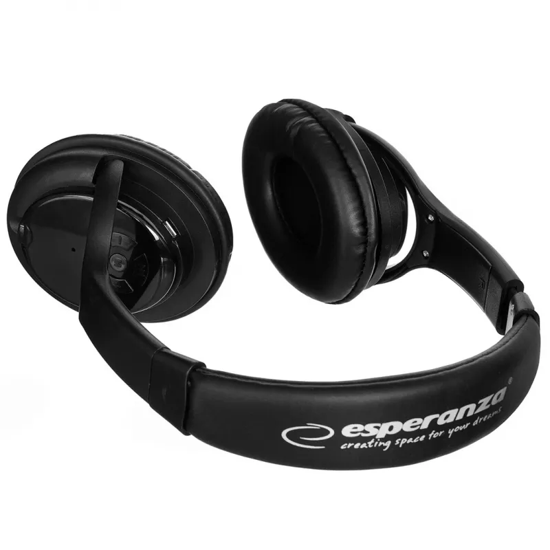 Esperanza Libero EH163K Belaidės ausinės su galvos juosta, Bluetooth, miniUSB, juodos