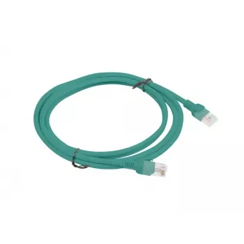LANBERG Cat5e U/UTP jungiamasis kabelis RJ-45 – RJ-45 2 m žalias, CCA 26 AWG, HDPE apvalkalas, 100 MHz