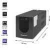 Nepertraukiamo maitinimo šaltinis UPS Qoltec 53775 1,2 kVA 720 W 4 AC lizdai