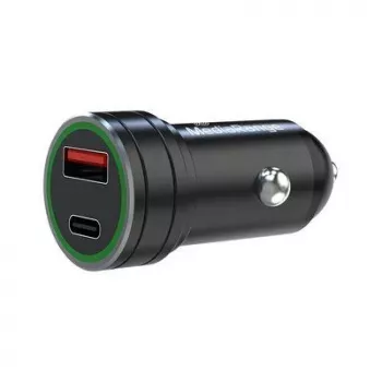 Automobilinis įkroviklis MediaRange MRMA120 20W greitas įkrovimas Juodas