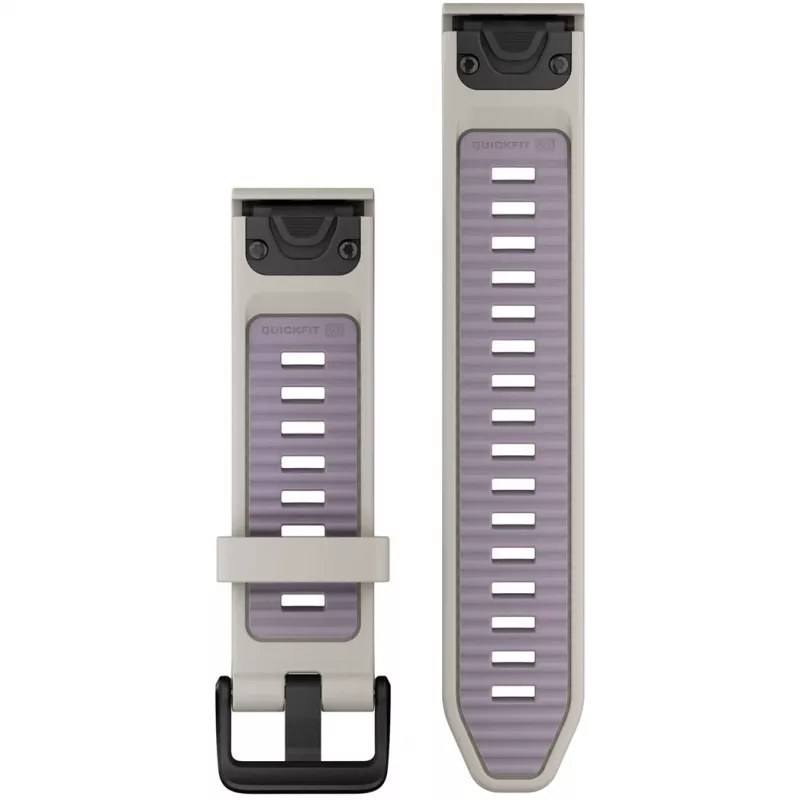 Garmin QuickFit laikrodžio dirželis 20 mm silikoninis Rūko pilka/Lavendel (010-13391-03)