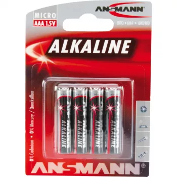 Vienkartinė baterija Ansmann 5015553 AAA/LR03, 1,5 V, šarminė, 4 vnt.