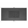 Stovo spinta LANBERG FF01-6222-12B 22U 600x1200 mm juoda su stiklinėmis priekinėmis ir galinėmis durelėmis