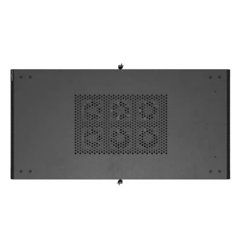 Stovo spinta LANBERG FF01-6222-12B 22U 600x1200 mm juoda su stiklinėmis priekinėmis ir galinėmis durelėmis