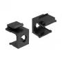 DeLOCK 86403 juodas keystone dangtelis, 8 mm praėjimas, 4 vnt.