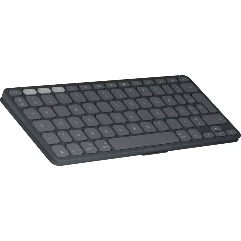 Logitech Keys-To-Go 2 klaviatūra belaidė Bluetooth AZERTY prancūziška grafito spalva