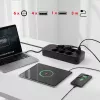 Maclean MCE391 B ilginimo lizdas – 6 kištukiniai lizdai, 4×USB-A + 1×USB-C, 110–240V, 2500W, 3 m laidas, juodas